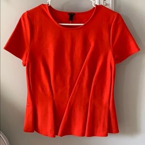 Red Peplum Top